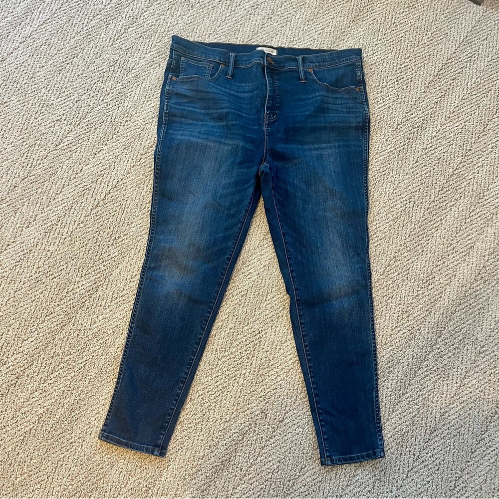Madewell 10” High Rise Skinny Jean Size 35